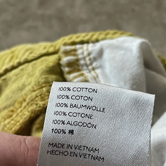 𝅺BDG Urban Outfitters Corduroy Jeans Pants Womens Size 28 Yellow Mom High Rise - Picture 10 of 13